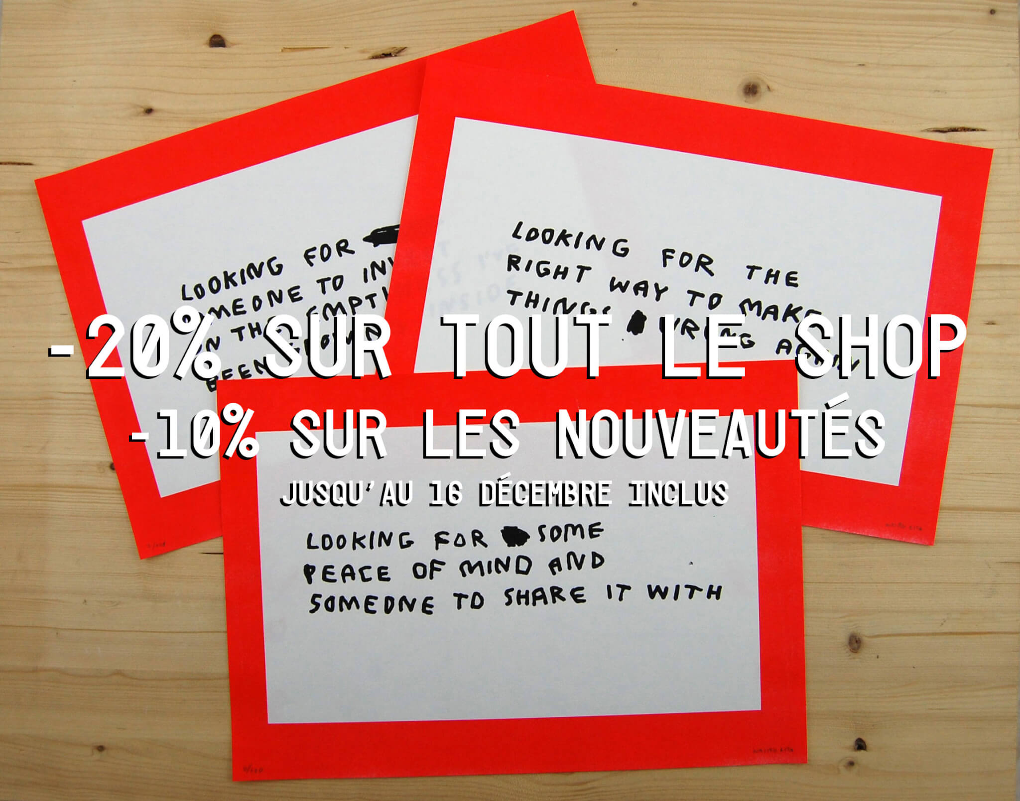 -20% sur toute la boutique !